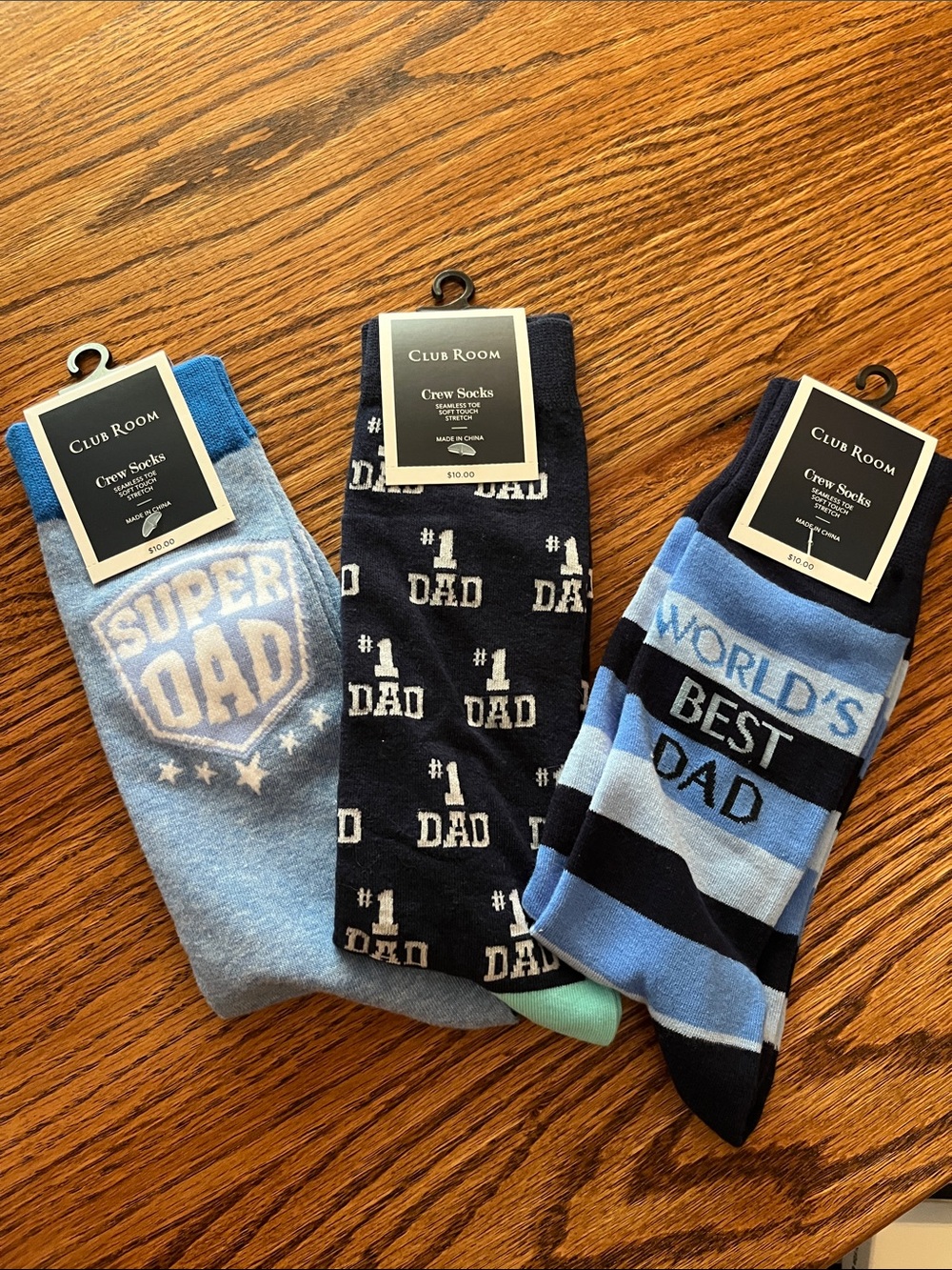 Club Room Men's Athletic Crew Socks - Light Blue, Navy Bundle NWT